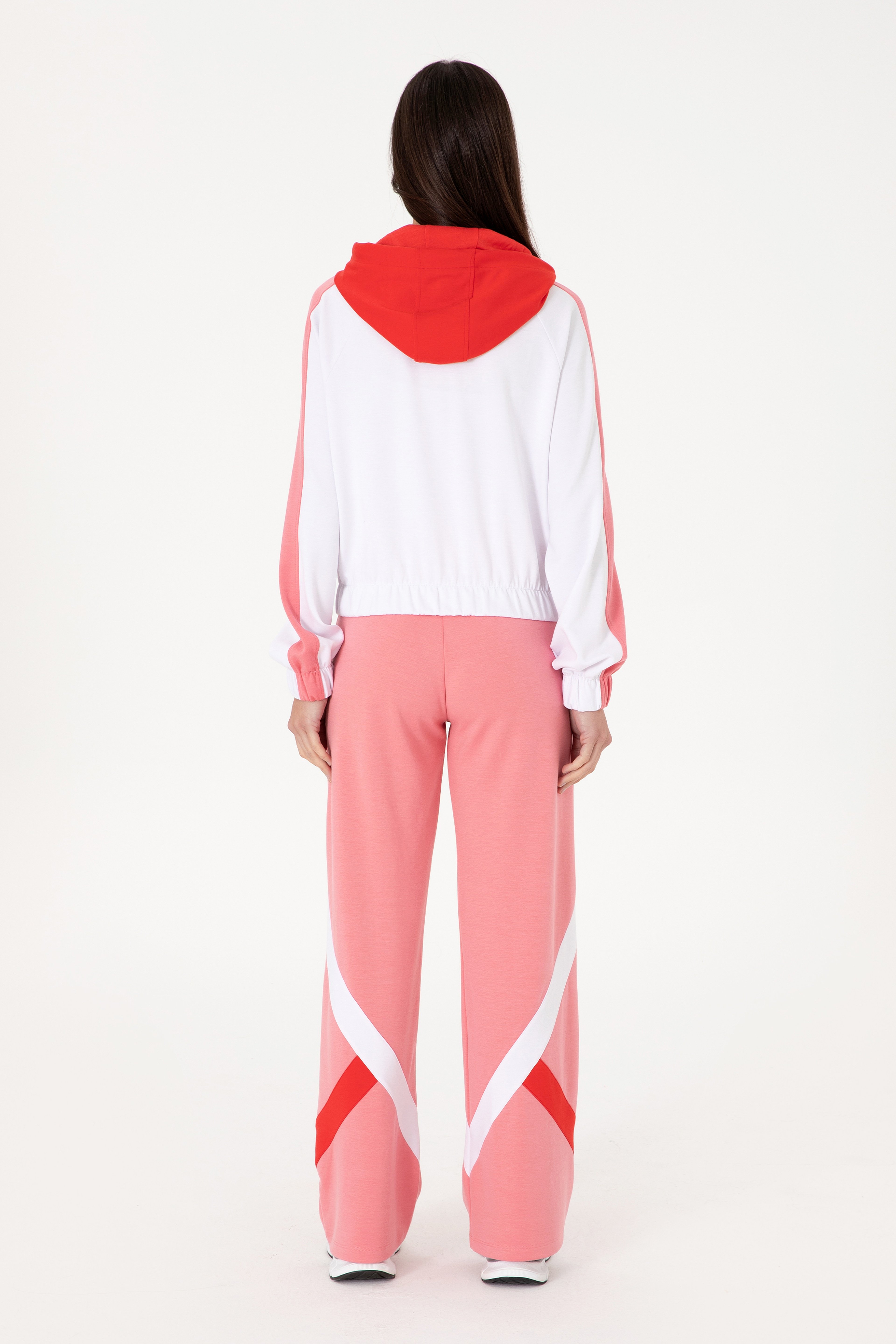 Kadın Pembe Modal Karışımlı Loose Fit Eşofman Altı
