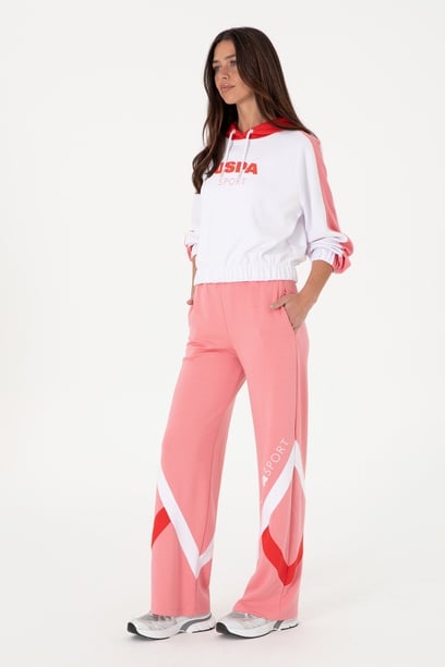 Kadın Pembe Modal Karışımlı Loose Fit Eşofman Altı