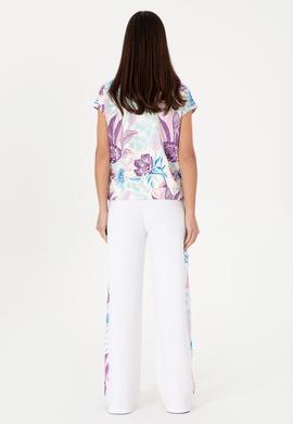 Kadın Beyaz Modal Karışımlı Eşofman Altı - 50299834032