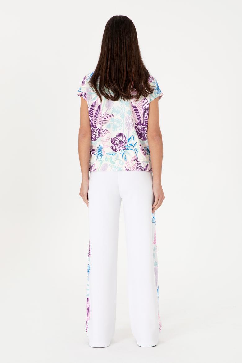 Kadın Beyaz Modal Karışımlı Eşofman Altı - 50299834032