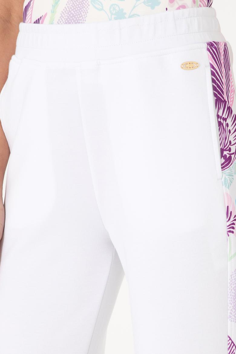 Kadın Beyaz Modal Karışımlı Eşofman Altı - 50299834032