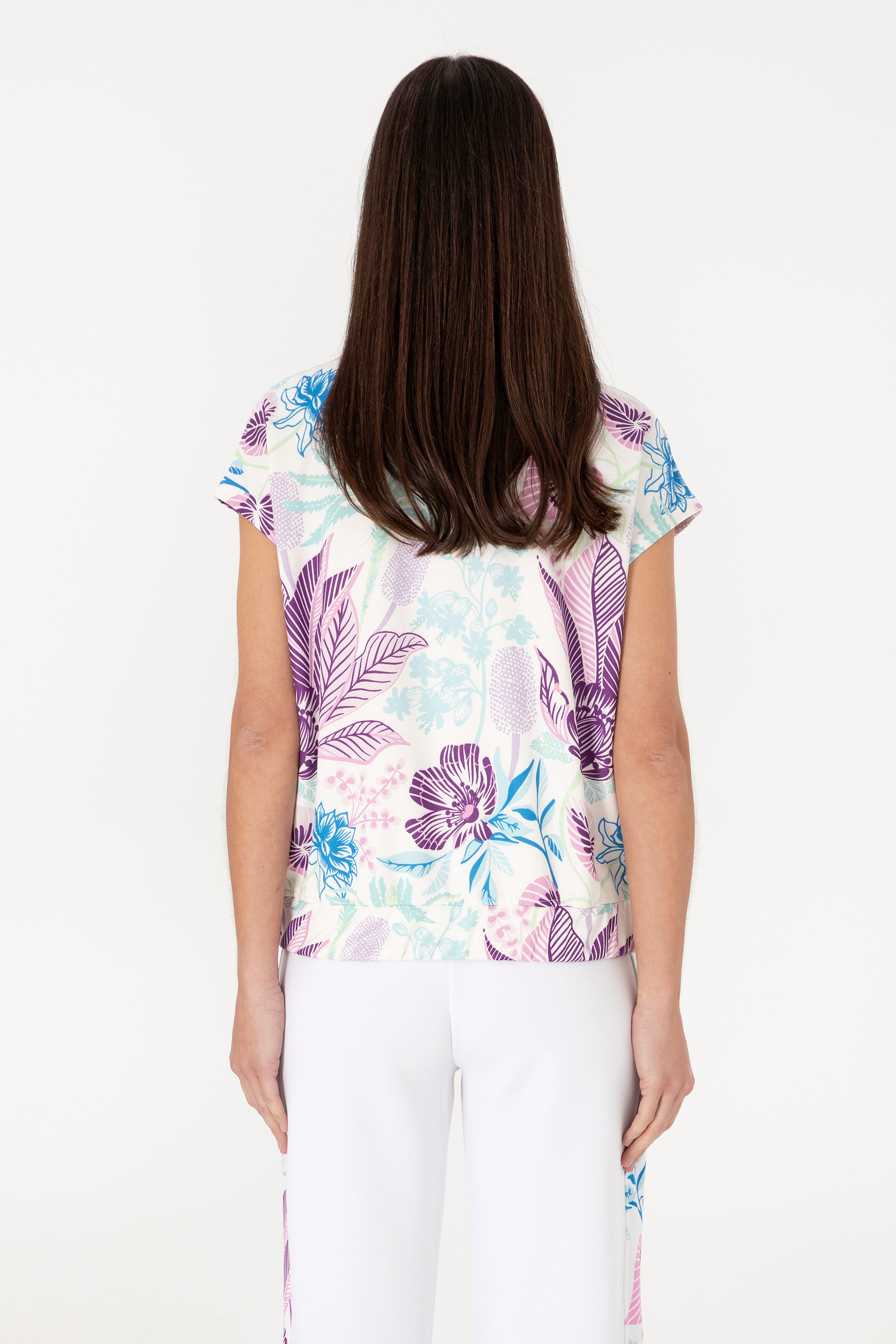 Kadın Lila Sweatshirt - Image 5