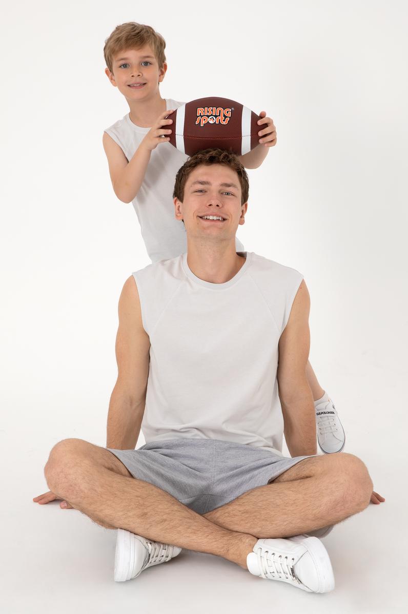 Erkek Regular Fit Bisiklet Yaka Açık Gri Kolsuz Tişört