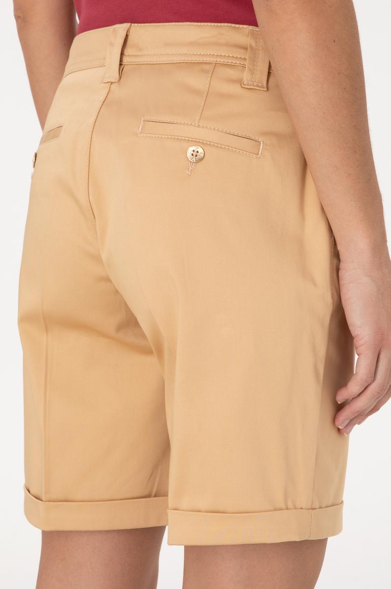 Kadın Camel Dokuma Şort