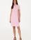 Kadın Açık Pembe Polo Yaka Mini Boy Örme Elbise