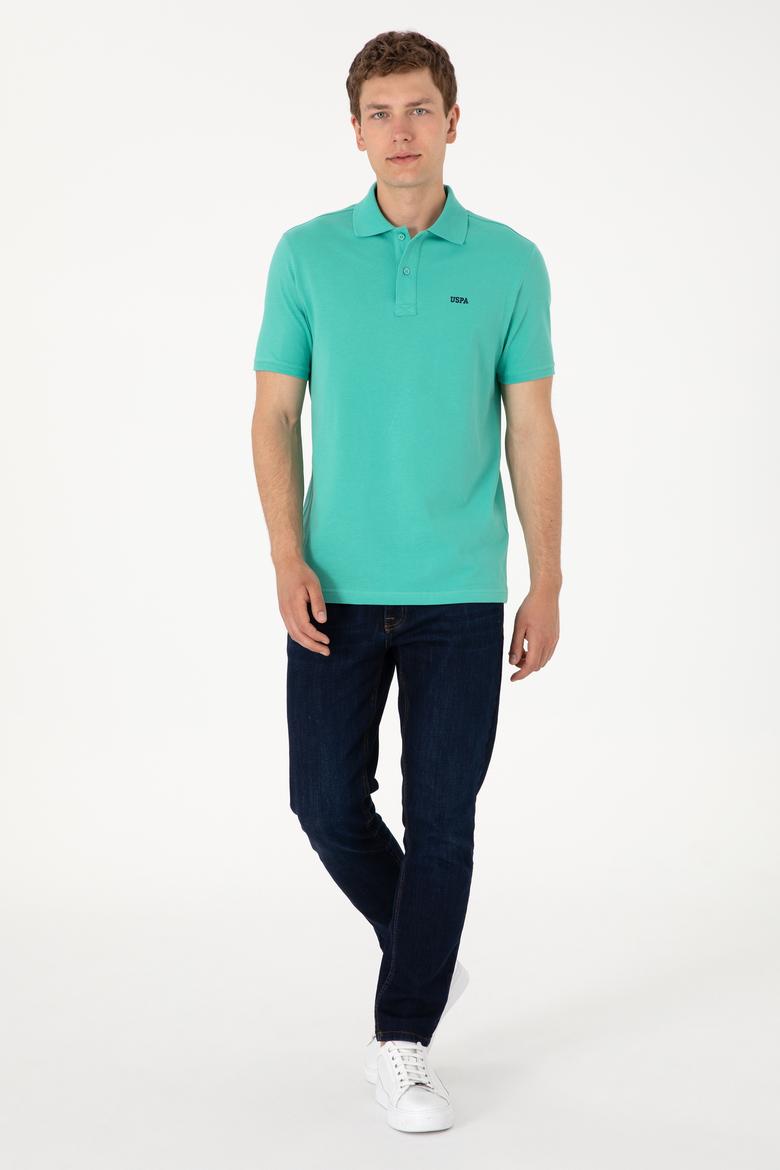 Erkek Polo Yaka Mint Basic Tişört - 50306007077