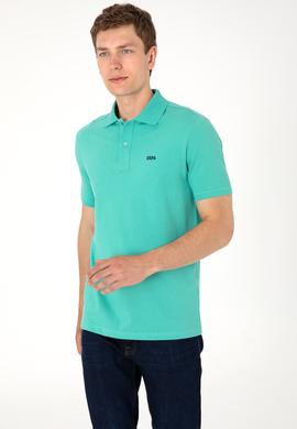 Erkek Polo Yaka Mint Basic Tişört - 50306007077