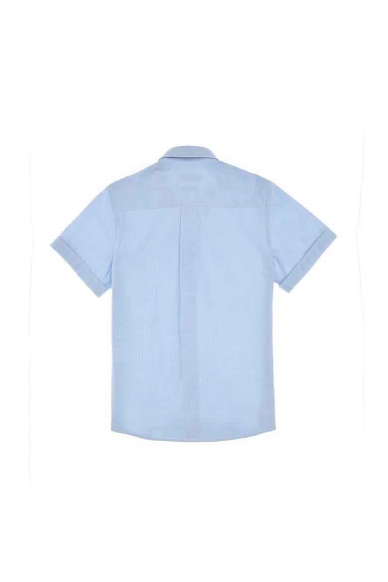 Erkek Çocuk Açık Mavi Kısa Kollu Gömlek - 50306567015