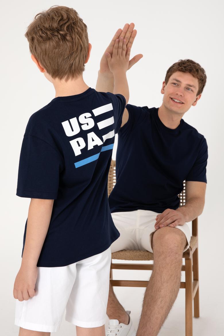 Erkek Çocuk Lacivert Comfort Bisiklet Yaka Tişört - 50307153006