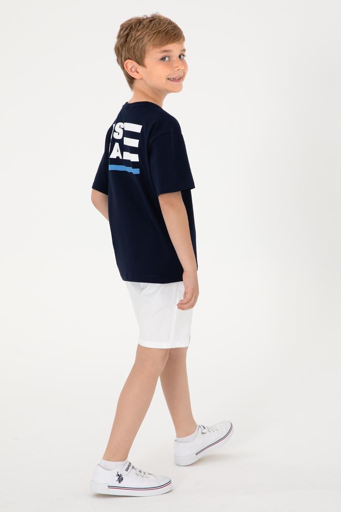 Erkek Çocuk Lacivert Comfort Bisiklet Yaka Tişört