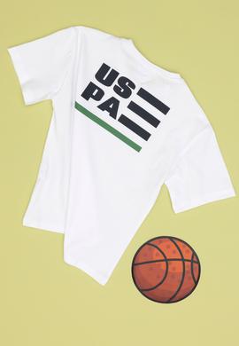 Erkek Çocuk Beyaz Comfort Bisiklet Yaka Tişört - 50307153020