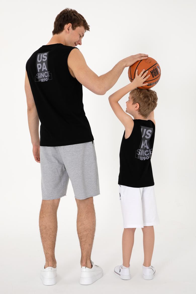 Erkek Regular Fit Bisiklet Yaka Siyah Tişört - 50307290030