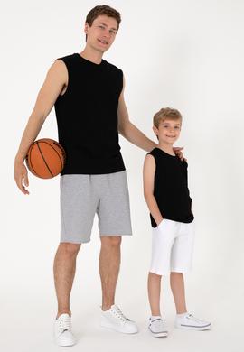 Erkek Regular Fit Bisiklet Yaka Siyah Tişört - 50307290030