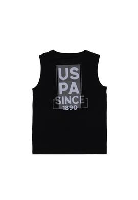 Erkek Çocuk Siyah Kolsuz Bisiklet Yaka Tişört - 50307160016