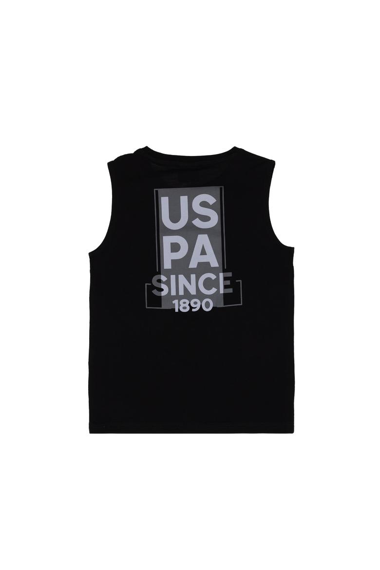 Erkek Çocuk Siyah Kolsuz Bisiklet Yaka Tişört - 50307160016