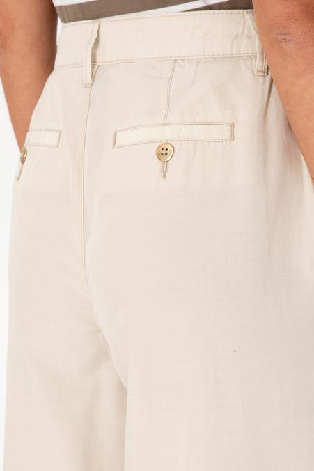 Kadın Taş Loose Fit Kanvas Pantolon
