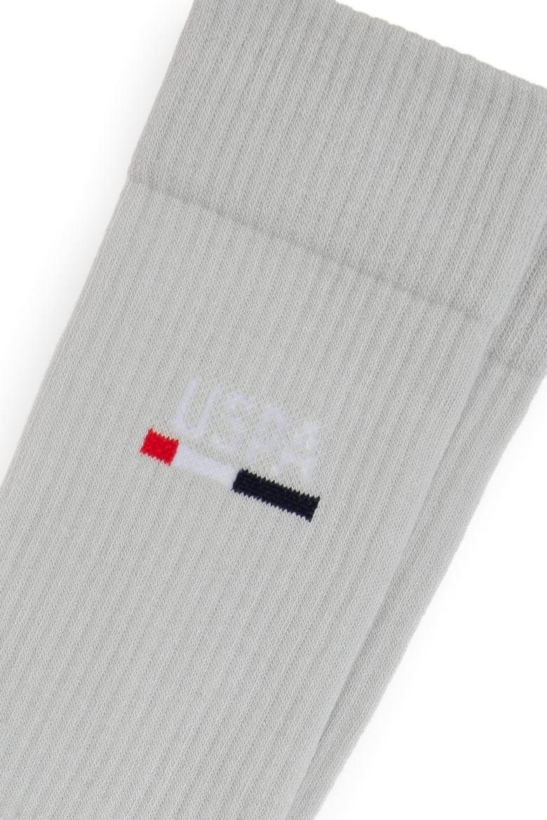 Erkek Açık Gri Soket Çorap - 50304295001