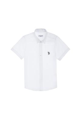 Erkek Çocuk Beyaz Kısa Kollu Gömlek - 50306567008