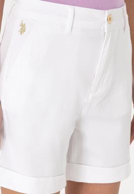 Kadın Beyaz Dokuma Şort - 50309125007