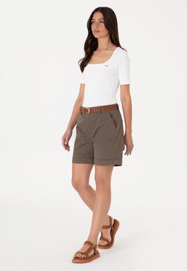 Kadın Vizon Dokuma Şort - 50309125022