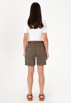Kadın Vizon Dokuma Şort - 50309125022