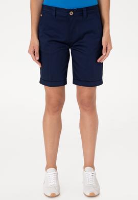 Kadın Lacivert Dokuma Şort - 50299160020