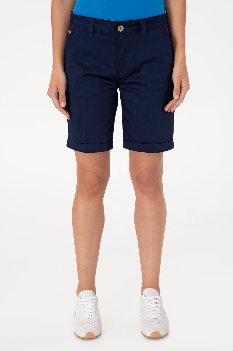 Kadın Lacivert Dokuma Şort