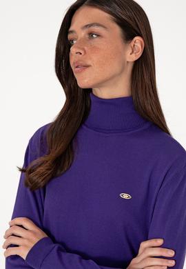 Kadın Mor Basic Kazak - 50288974073