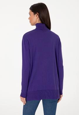 Kadın Mor Basic Kazak - 50288974073