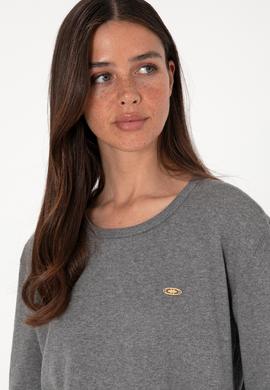 Kadın Gri Melanj Basic Kazak - 50288951045