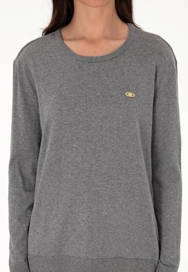 Kadın Gri Melanj Basic Kazak - 50288951045