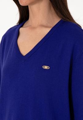 Kadın Mavi Basic Kazak - 50288973041