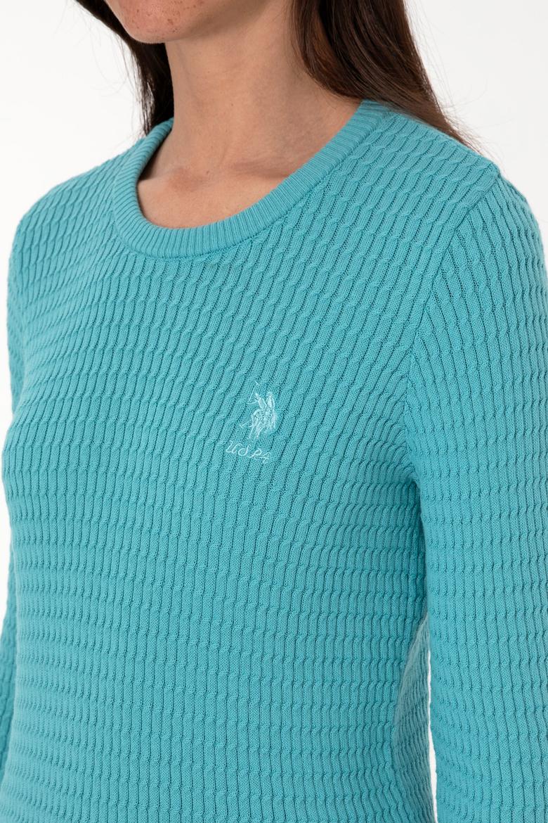 Kadın Mavi Basic Kazak - 50288979066