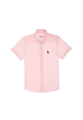 Erkek Çocuk Açık Pembe Kısa Kollu Gömlek - 50306567053