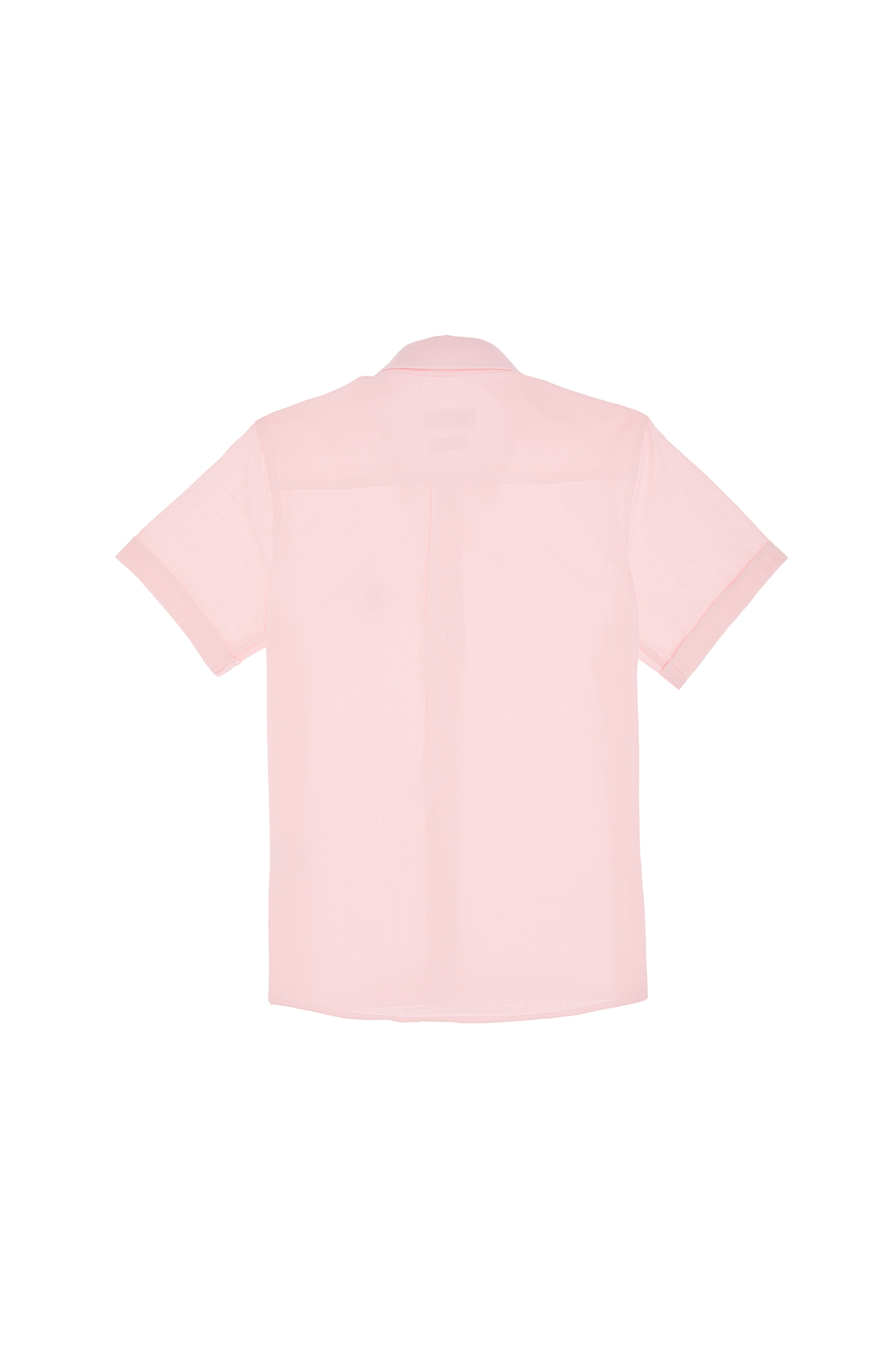 Erkek Çocuk Açık Pembe Kısa Kollu Gömlek