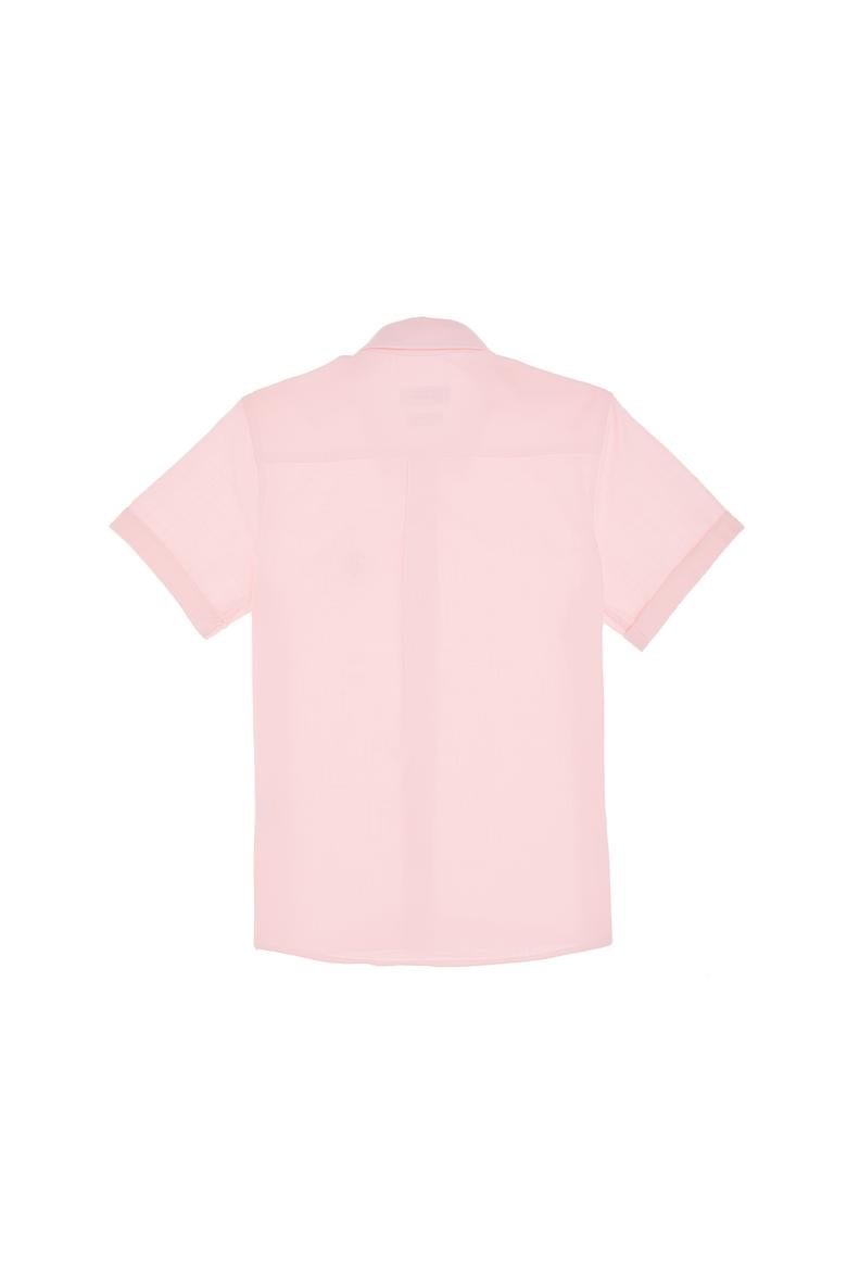 Erkek Çocuk Açık Pembe Kısa Kollu Gömlek - 50306567053