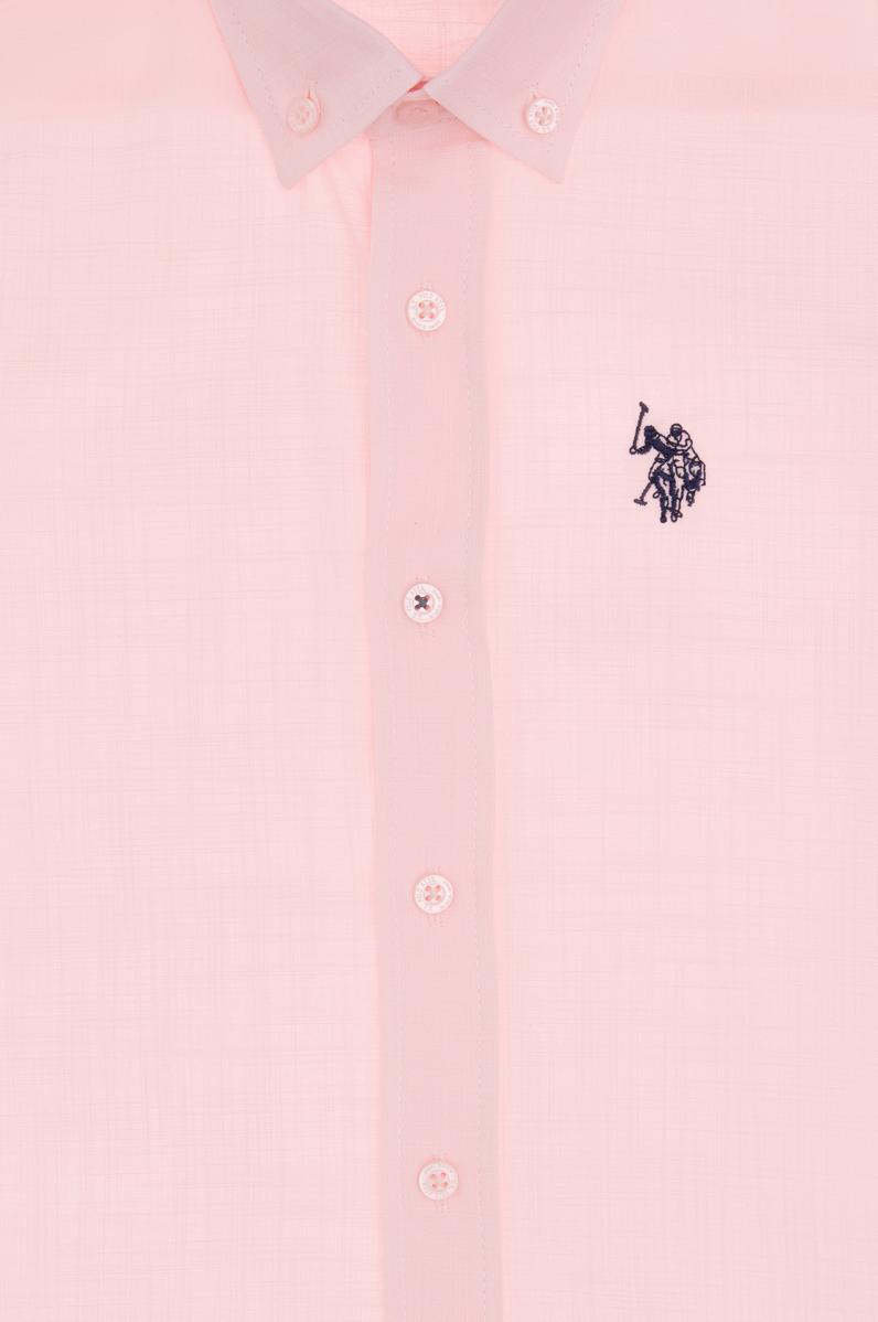 Erkek Çocuk Açık Pembe Kısa Kollu Gömlek