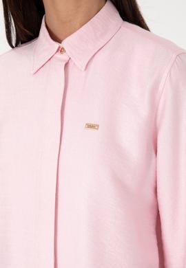 Kadın Açık Pembe Dokuma Tunik Gömlek - 50306411010