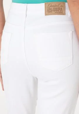 Kadın Beyaz Slim Flare Cropped Fit Jean Pantolon - 50304305002