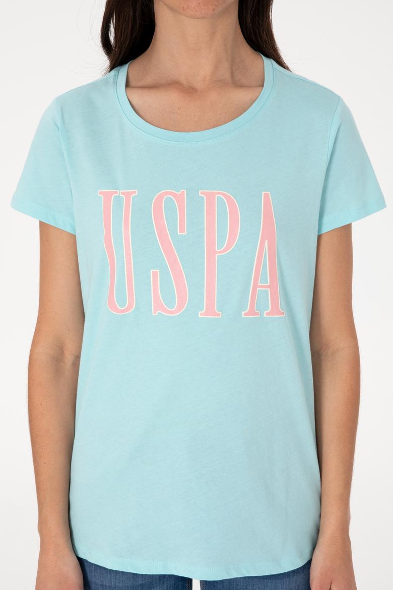 Kadın Aqua Bisiklet Yaka Tişört - 50305842139