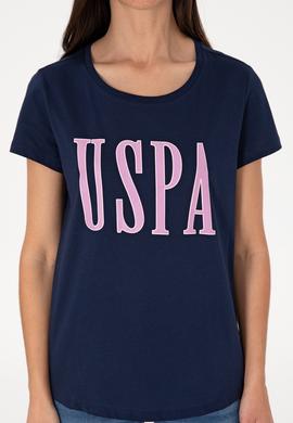 Kadın Lacivert Bisiklet Yaka Tişört - 50305842027