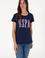 Kadın Lacivert Bisiklet Yaka Tişört