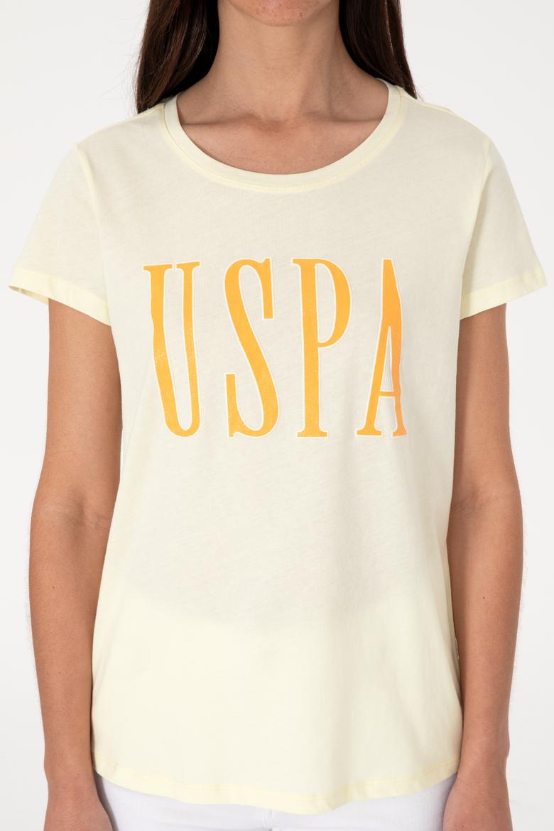 Kadın Limon Bisiklet Yaka Tişört - 50305842169