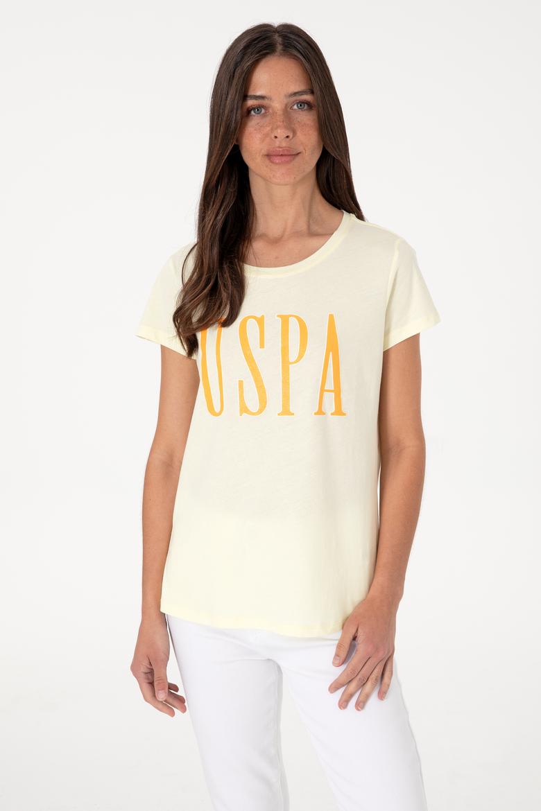 Kadın Limon Bisiklet Yaka Tişört