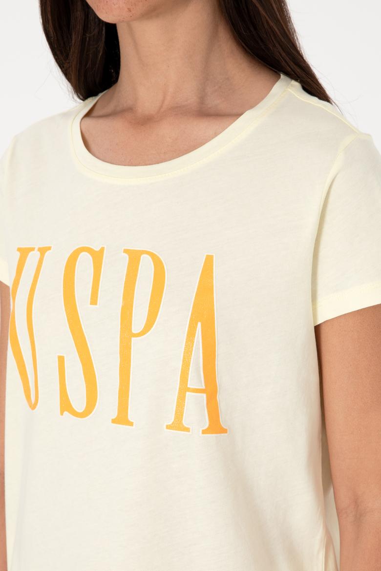 Kadın Limon Bisiklet Yaka Tişört - 50305842169