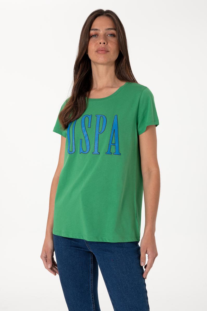 Kadın Açık Yeşil Bisiklet Yaka Tişört