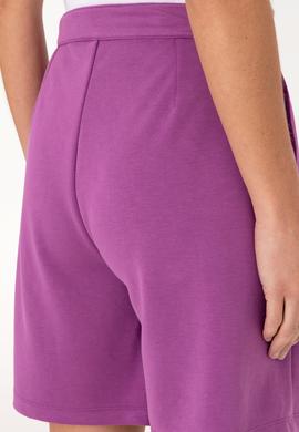 Kadın Menekşe Modal Karışımlı Örme Şort - 50299870033