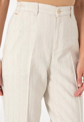 Kadın Su Yeşili Carrot High Waist Kanvas Pantolon - 50300358029