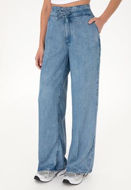 Kadın Açık Mavi Loose Fit Jean Pantolon - 50305690014