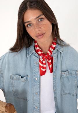 Kadın Açık Mavi Jean Gömlek - 50304324006